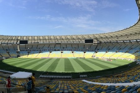 Imagem panorâmica do estádio do Maracanã