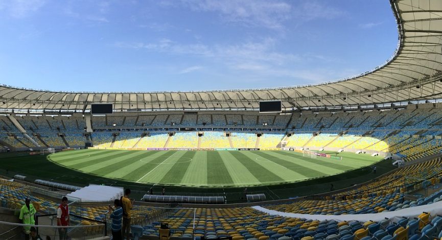 Imagem panorâmica do estádio do Maracanã